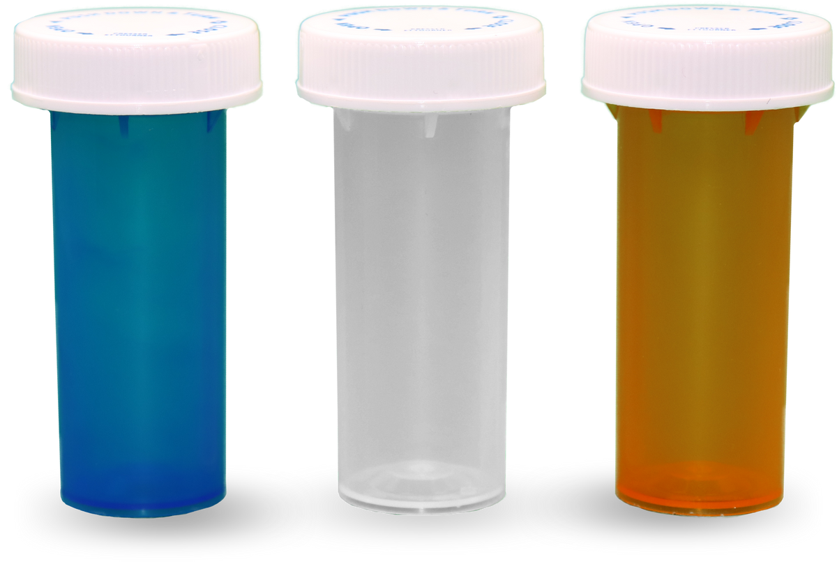 6DR Child Resistant Vials - Caps Included – R&M Health Supplies